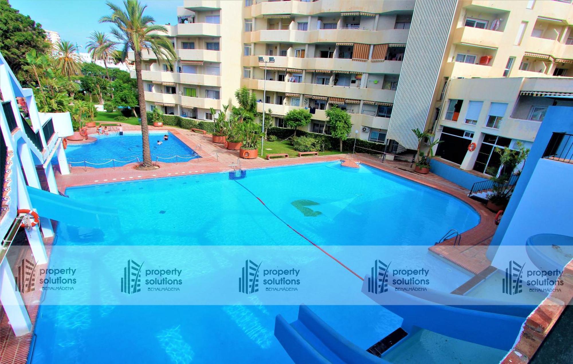 Benalbeach 1010 - Vista Al Mar - Piscina Todo El Ano - Primera Linea De Playa Бенальмадена Екстер'єр фото